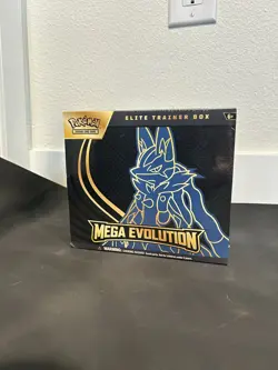 New Pokemon TCG: Mega Evolution Factory Sealed ETB Lucario - Image 1