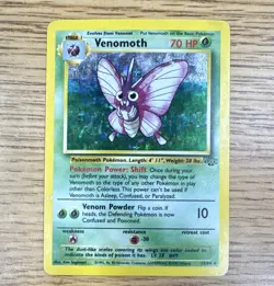 Pokemon Venomoth 13/64 Jungle Holo Rare 70 HP Stage 1 English 1999 Unlimited - Image 1