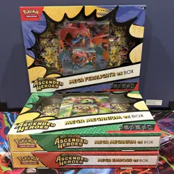 Pokemon Mega Evolution Ascended Heroes Ex Box Set of 3 Factory Sealed - Image 1