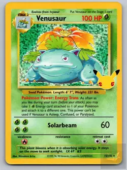 Venusaur 15/102 Classic Collection Celebrations: Classic Collection Pokemon NM - Image 1