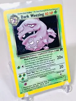 2000 Pokemon Team Rocket Holo Dark Weezing #14/82 MINT - Image 2