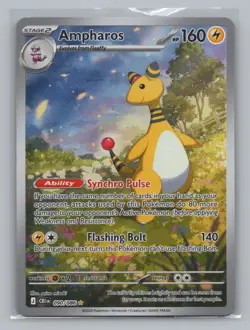 Ampharos 090/086 ME04: Chaos Rising NM Pokemon TCG Illustration Rare - Image 1