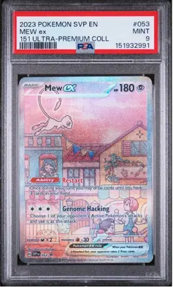 Pokemon Mew Ex 151 Scarlet & Violet Promo Ultra Premium Collection #053 PSA 9 - Image 1