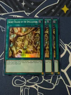 3x Secret Village of the Spellcasters - INCH-EN043 - Super (NM) - Yugioh Playset - Image 1