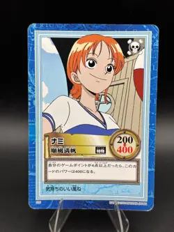 Nami S35 Carddass Hyper Battle Japanese One Piece Moderately Played - Image 1