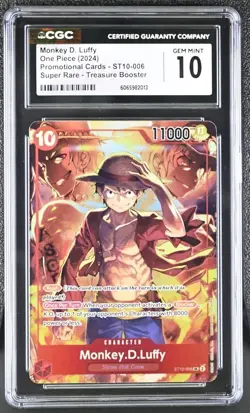 One Piece Monkey.D.Luffy Treasure Booster Set ST10-006 CGC 💎 GEM MINT 💎 - Image 1