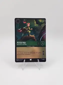 Disney Lorcana TCG Peter Pan Searching Far and Wide 81/204 Foil Wilds Unknown - Image 1