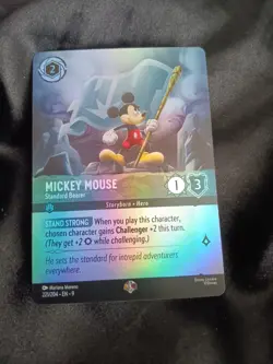 Disney Lorcana Mickey Mouse Standard Bearer 221/204 Fabled Epic Holofoil English - Image 1