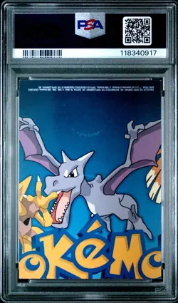1999 TOPPS POKEMON SERIES 1 CHARACTER CARDS #TV6 GEODUDE PSA 7 - Image 2