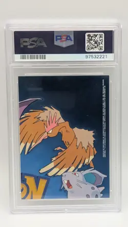 1999 Pokemon Topps Series 1 Character Card Professor Oak #TV7 PSA 8 NM-MT! - Image 2