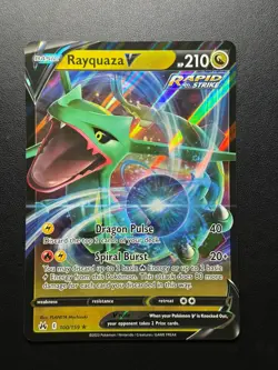 Rayquaza V 100/159 Pokemon Crown Zenith Jumbo Card English 2023 - Image 1