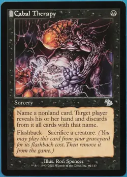 Cabal Therapy Judgment MINT Black Uncommon MAGIC MTG CARD (ID# 519693) ABUGames - Image 1