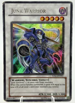 Yugioh Card Junk Warrior 5DS1-EN041 Ultra Rare - Image 1