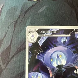 Lampent 102/086 White Flare Illustration Rare Full Art Holo Pokemon Card NM - Image 2