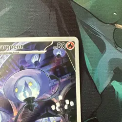 Lampent 102/086 White Flare Illustration Rare Full Art Holo Pokemon Card NM - Image 3