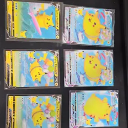 Pokemon TCG Celebrations Pikachu Surfing/Flying Pikachu V/VMAX Holo 6-Card - Image 1