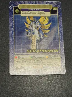Seraphimon BO-150 Digi-Battle Series 3 Digimon Card Full Holo 2000 - Image 5