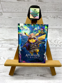 Pikachu as Cosplay Assassin's Creed Non- Pokemon Fan Art Collectible Card - Image 2