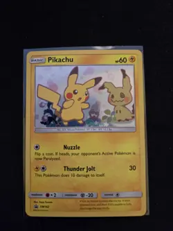 Pokemon TCG - Pikachu SM162 Holo Black Star Promo Card Sun & Moon 2019 - Image 1