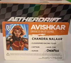 MTG Aetherdrift Avishkar Enhanced Racer License Chandra Nalaar Bonus Insert Card - Image 2