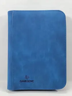 GameGenic Card Storage Zip Up 8 Pocket - Blue - Image 1