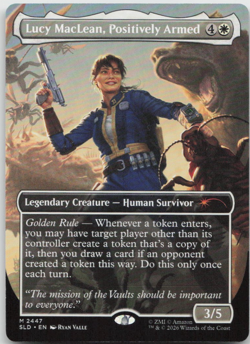 Lucy MacLean, Positively Armed 2447 Fallout Secret Lair Drop Series Magic MTG NM - Image 1
