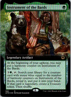 Instrument of the Bards (Extended Art) 385 Foil AFR MTG NM - Image 1