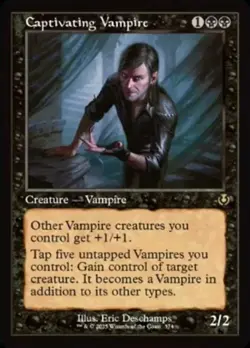 Light Play x 1 Captivating Vampire - Retro Frame Innistrad Remastered Variants - Image 1