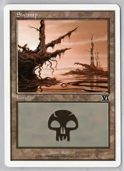 1x Swamp #342 - MTG Core Set 6th Edition - Near Mint - Image 1