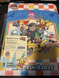 2025 Pokemon World Championships 9 Pocket Card Binder Anaheim Worlds exclusive - Image 1
