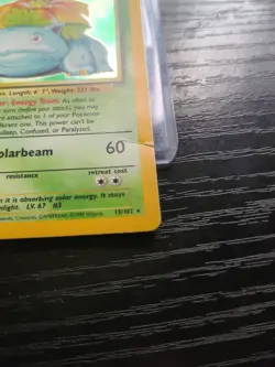 Pokemon TCG Venusaur Base Set 15/102 Holo Rare 100 HP 1999 Wizards Copyright - Image 3