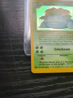 Pokemon TCG Venusaur Base Set 15/102 Holo Rare 100 HP 1999 Wizards Copyright - Image 4