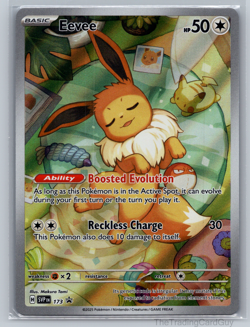 Eevee 173 Holo Pokemon Black Star Promo Prismatic Evolutions NM 002 - Image 1