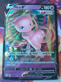 Pokemon Mew V - Holo Ultra Rare - 113/264 - Fusion Strike NM (x1) - Image 1