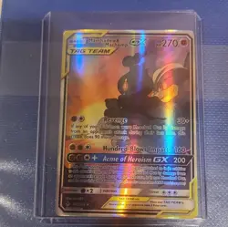 The Pokemon Company Marshadow & Machamp GX TAG TEAM FA Holo UR 199/214 270HP - Image 1