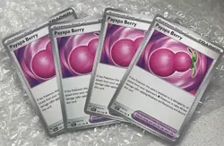 4X Pokemon TCG Payapa Berry 141/142 Stellar Crown Regular 2024 NM Playset - Image 1