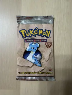 Heavy ~ 21.00g Pokemon Fossil Booster Pack Ist Edition Lapras WOTC SEALED - Image 1