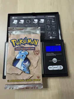 Heavy ~ 21.00g Pokemon Fossil Booster Pack Ist Edition Lapras WOTC SEALED - Image 2