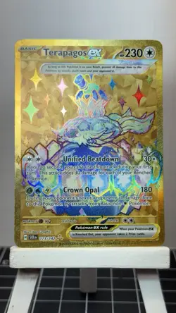 Terapagos ex 173/142 Pokemon TCG: SV07 Stellar Crown Hyper Rare Holo EN Full Art - Image 1