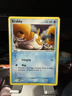 Pokemon TCG - Krabby EX Fire Red & LeafGreen 66/112 - Reverse Holo - 2004 - Image 1