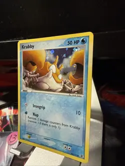 Pokemon TCG - Krabby EX Fire Red & LeafGreen 66/112 - Reverse Holo - 2004 - Image 2