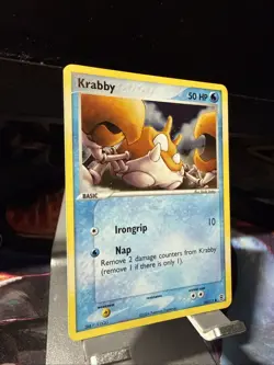 Pokemon TCG - Krabby EX Fire Red & LeafGreen 66/112 - Reverse Holo - 2004 - Image 3