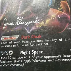 Darkrai EX Pokemon World Championships 2013 63/108 Ultra Rare Jason Klaczynsk HP - Image 2