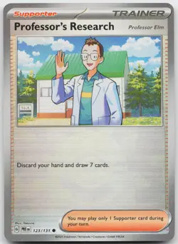 Professor's Research (Poke Ball Pattern) 123/131 Holo Prismatic Evolutions NM - Image 1