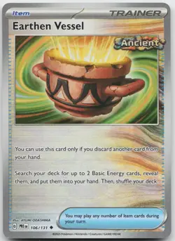 Earthen Vessel (Poke Ball Pattern) 106/131 Holo Prismatic Evolutions Pokemon NM - Image 1