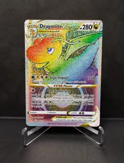 Dragonite VSTAR Rainbow Secret 081/078 Pokemon GO NM - Image 1