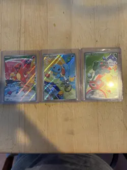 Pokemon First Partner Illustration Collection Series 1 Kanto Gen 1 Starters Set - Image 1