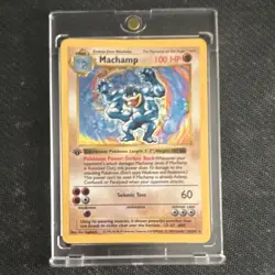 Machamp Base Set 1st Edition Holo Rare 8/102 (1999) English 100 HP - Image 1