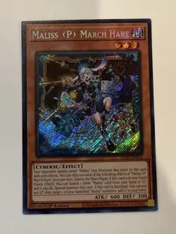 Yu-Gi-Oh! Maliss P March Hare ALIN-EN023 1st Edition NM Secret Rare - Image 1