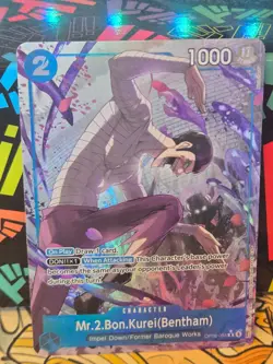 IN HAND! Mr.2.Bon.Kurei Alt Art OP16-055 One Piece Time of Battle ENGLISH - Image 1